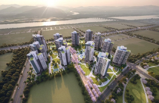 부산 에코델타시티 11BL 조감도 <대우건설 제공>